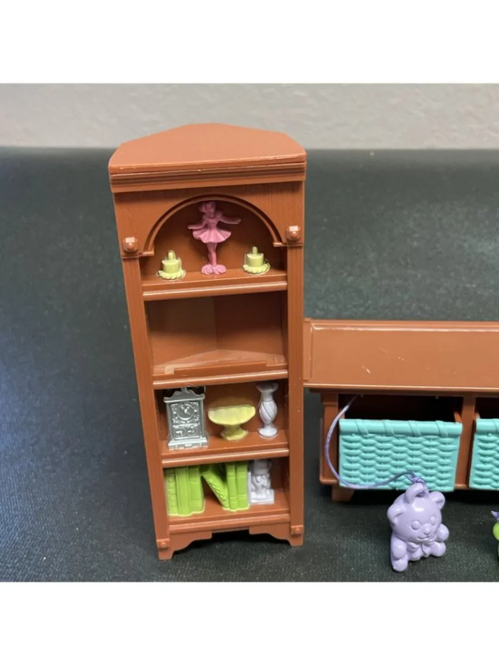 Fisher Price Loving Family Table Lamp CD Player Corner Bookcase Toy Box